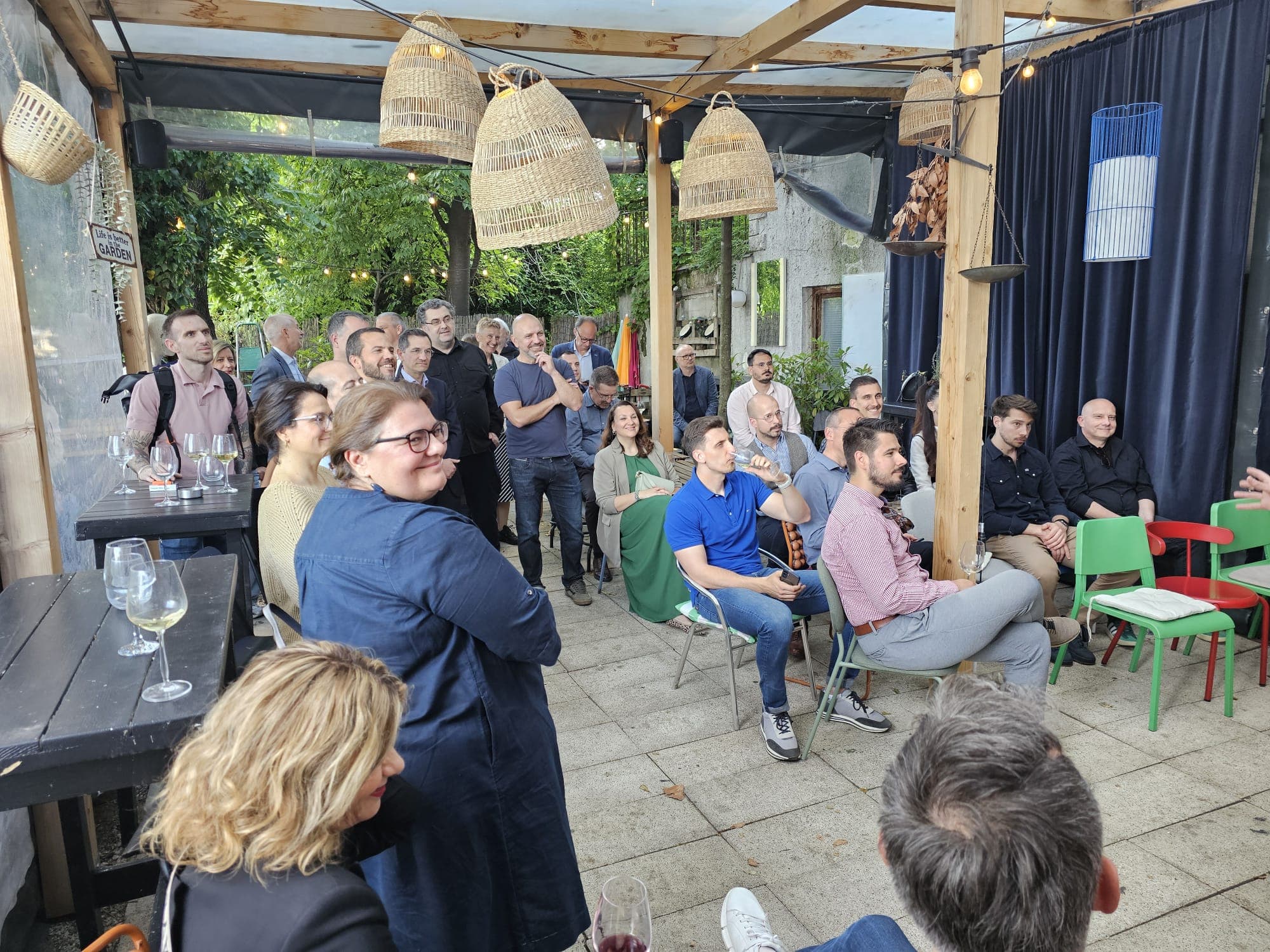 Audience during Quentin's presentation
