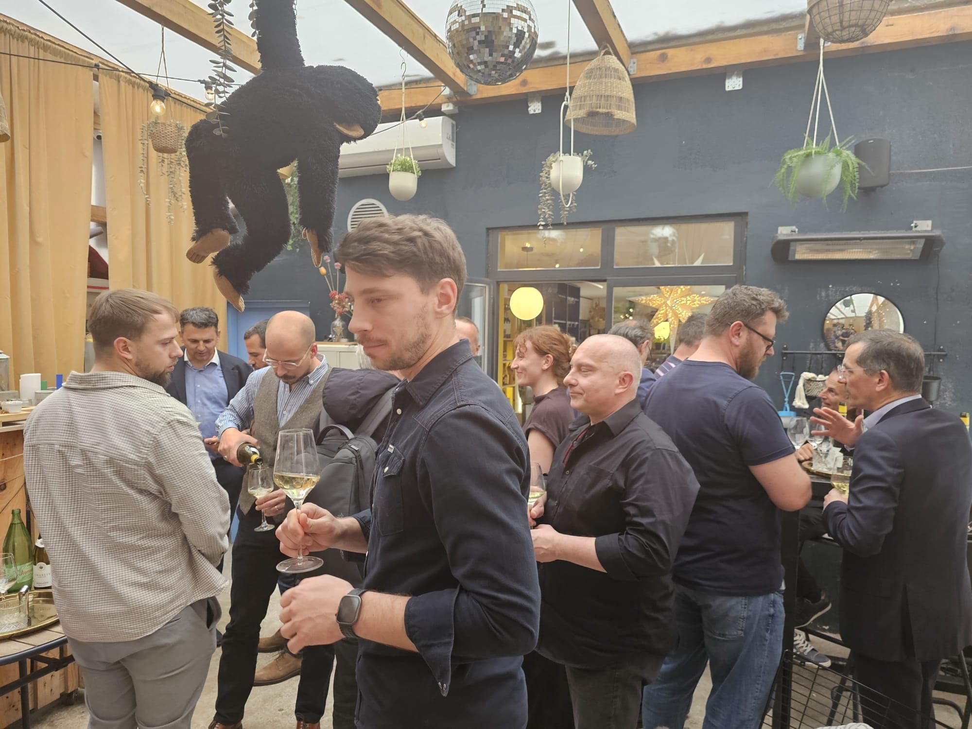 Networking over French wine and cheese