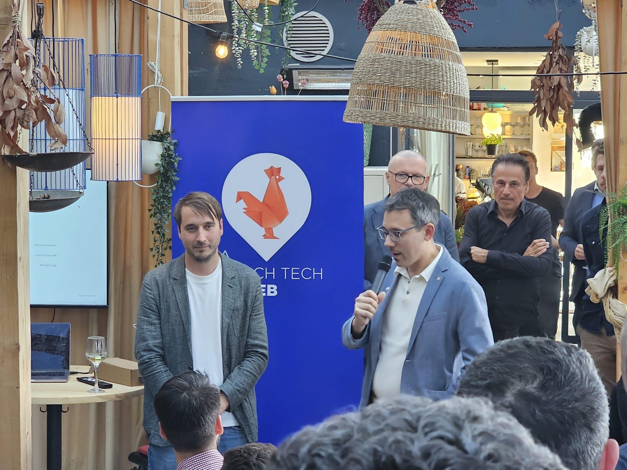 Nicolas Furge and Quentin Lacointa on stage